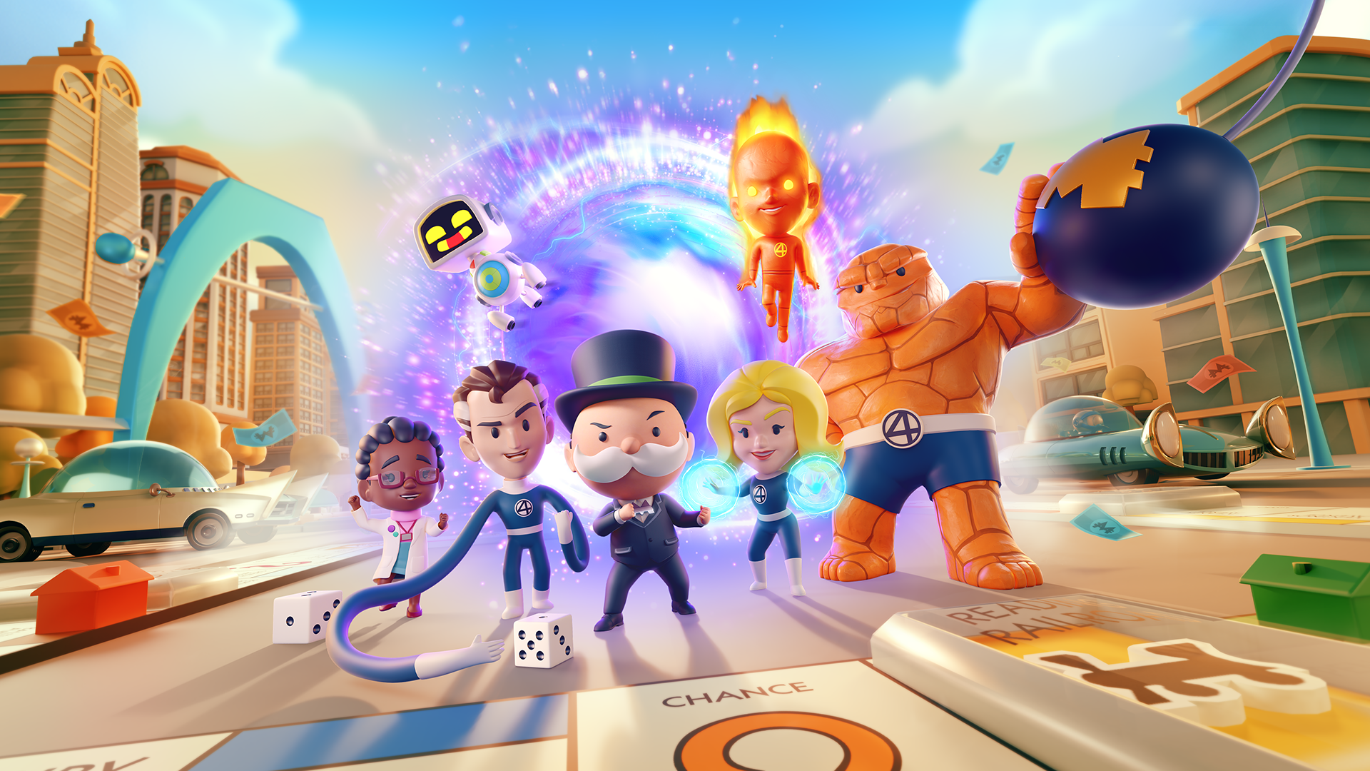 MONOPOLY モノポリー Fantastic Four Edition MONOPOLY GO!